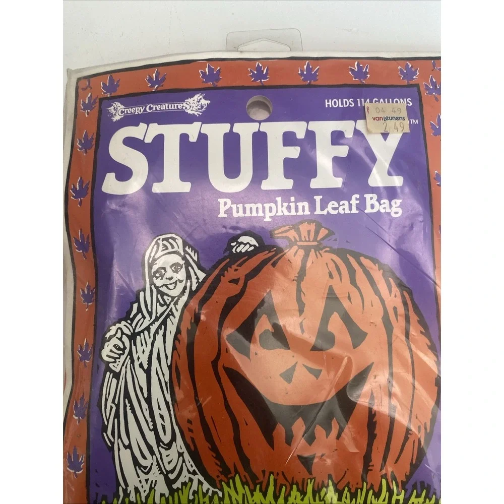 Vtg 90's Pumpkids 10-Pack Halloween Lawn Leaf Bags Pumpkins Jack-o-Lanterns